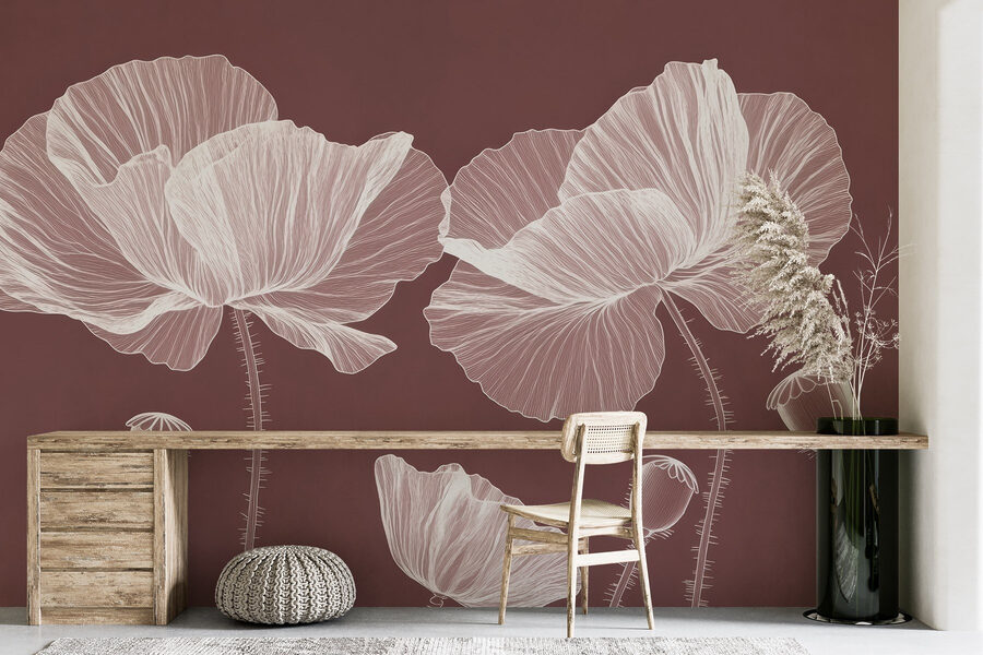 Elegant blooms on a warm background