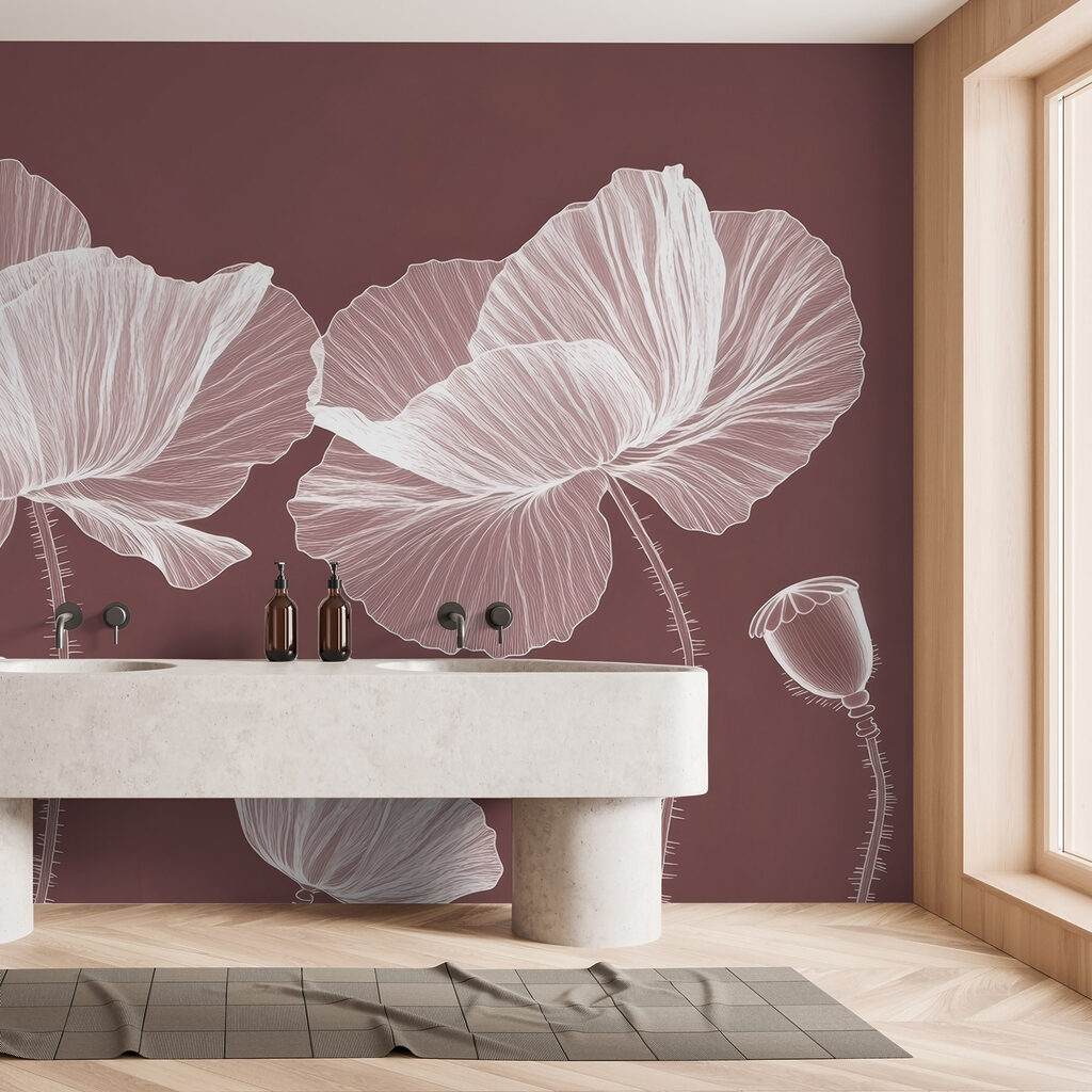 Elegant blooms on a warm background