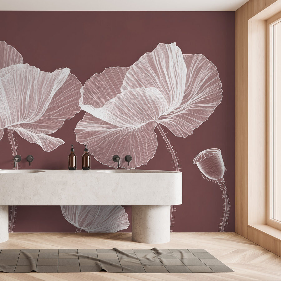 Elegant blooms on a warm background