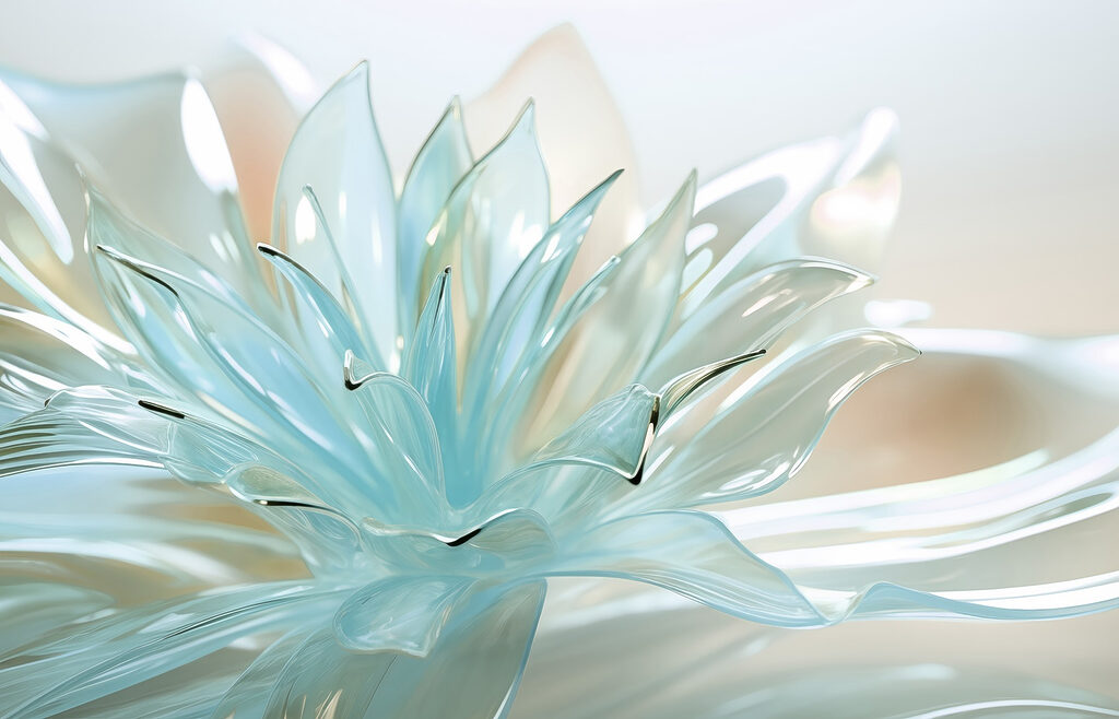 Delicate translucent floral design Delicate translucent floral design