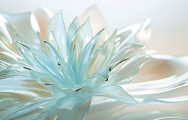 Delicate translucent floral design Delicate translucent floral design