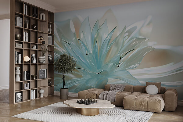 Delicate translucent floral design Delicate translucent floral design