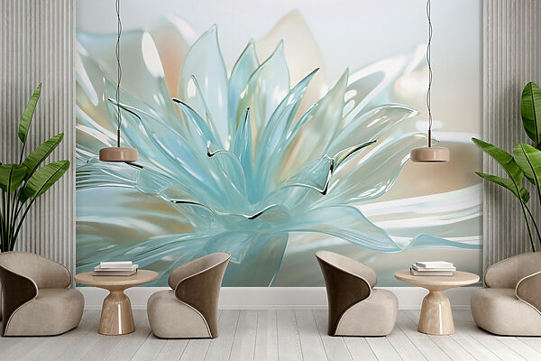 Delicate translucent floral design Delicate translucent floral design