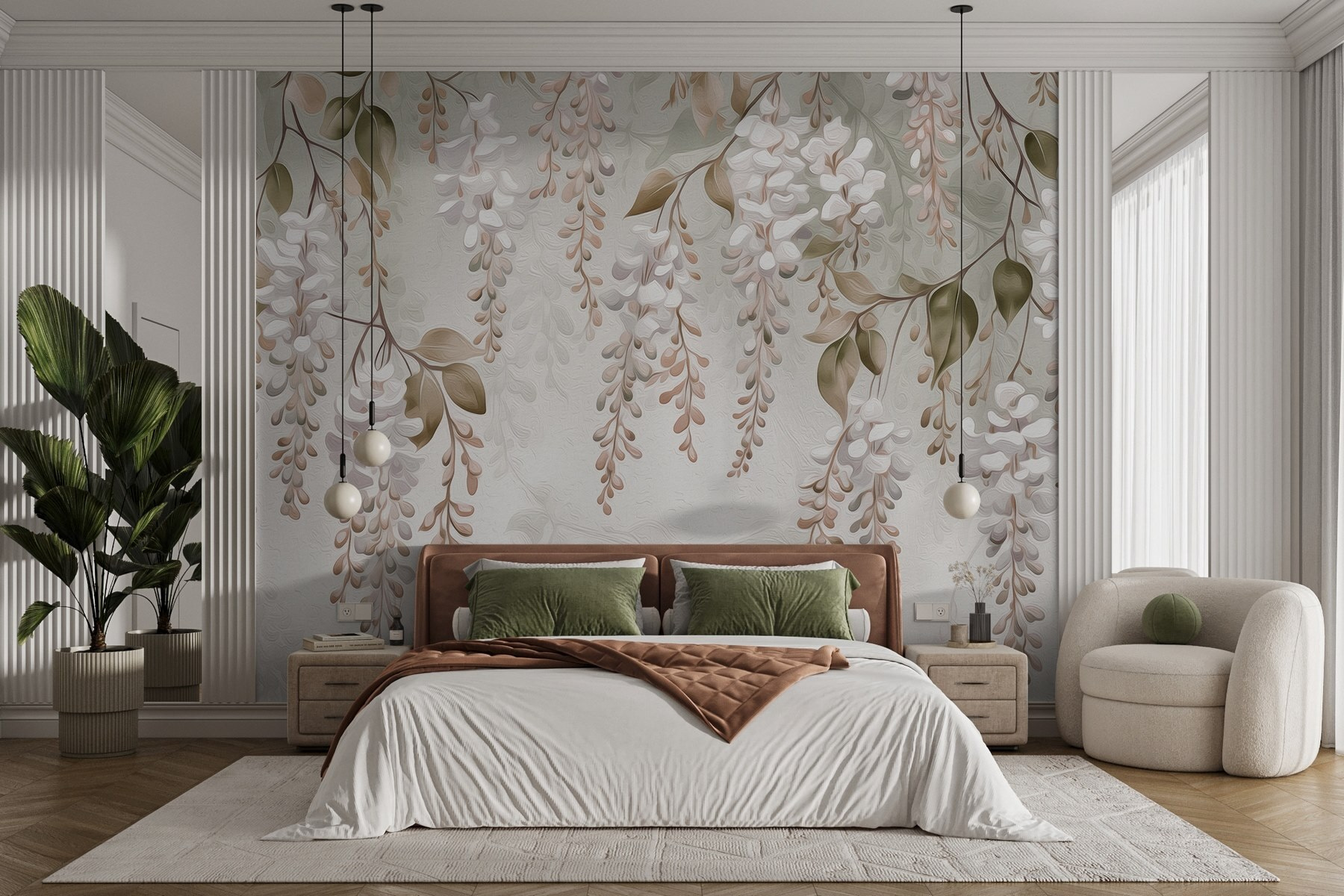 Delicate floral arrangement in soft hues Delicate floral arrangement in soft hues