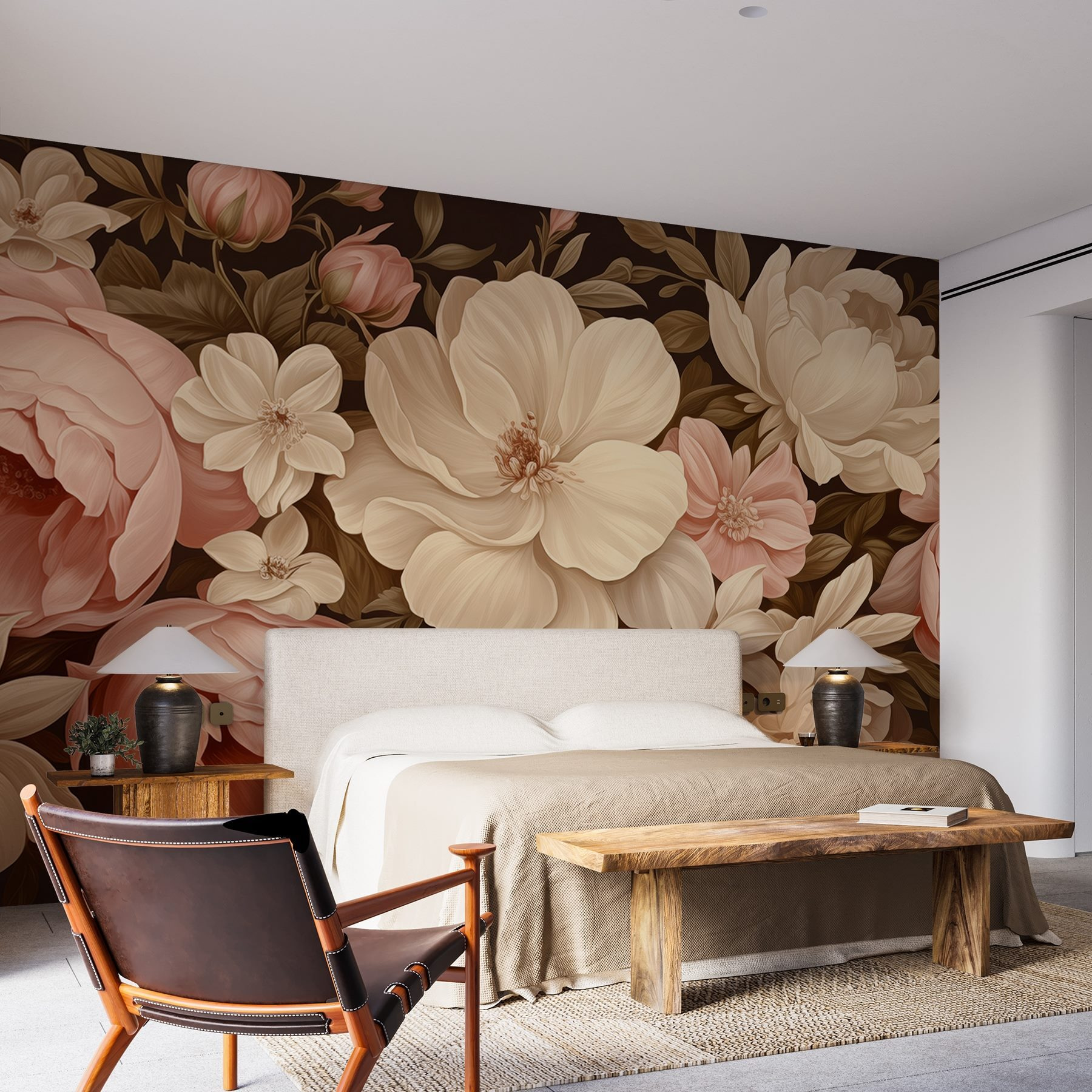 Lush blooms in soft pastel hues Lush blooms in soft pastel hues