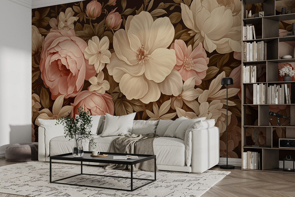 Lush blooms in soft pastel hues Lush blooms in soft pastel hues