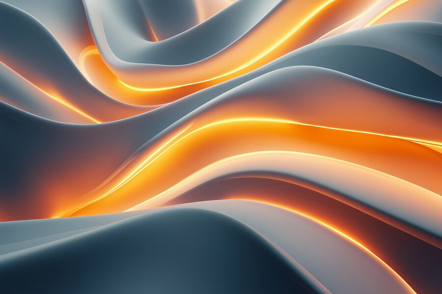 Flowing waves of soft color.