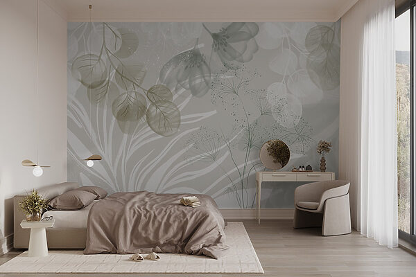 Serene botanical whispers in soft hues Serene botanical whispers in soft hues