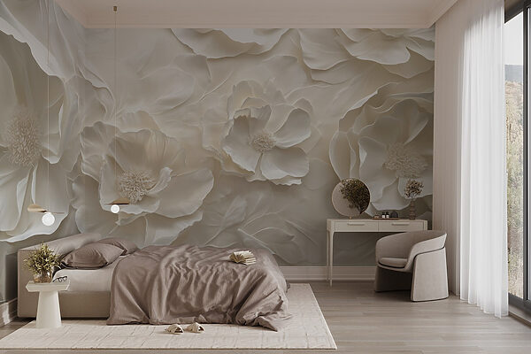 White flower wallpaper White flower wallpaper