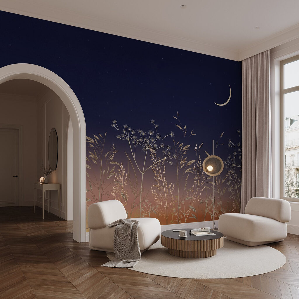 Field of grass and flowers