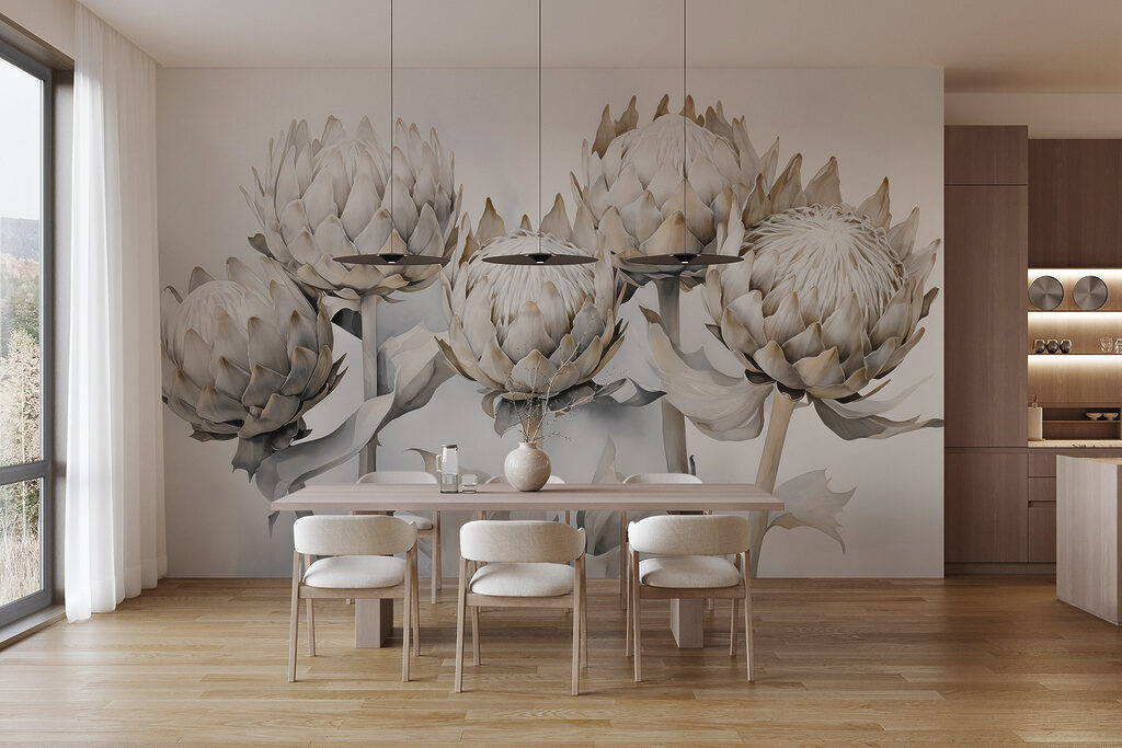 Group of artichokes with leaves Group of artichokes with leaves