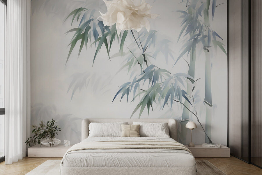 Serene bamboo in soft hues