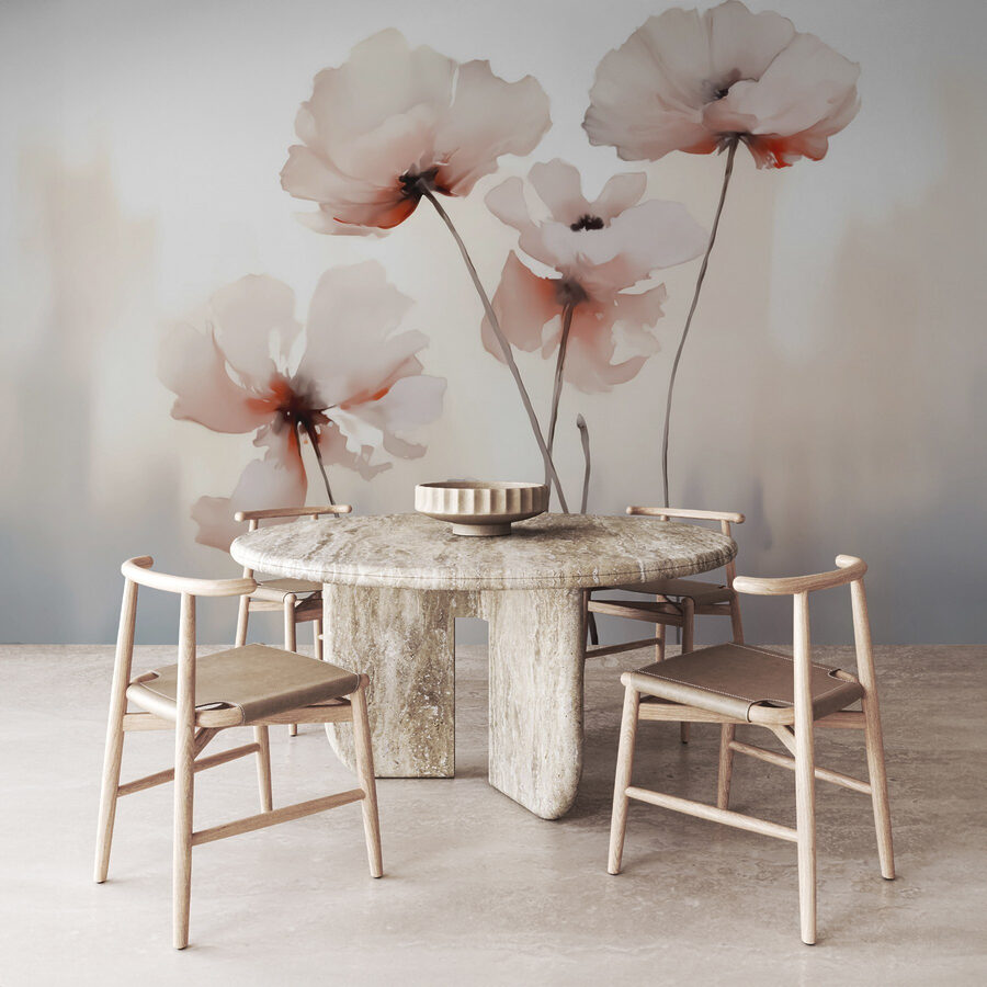 Wall murals Group of flowers on stems - Image 2
