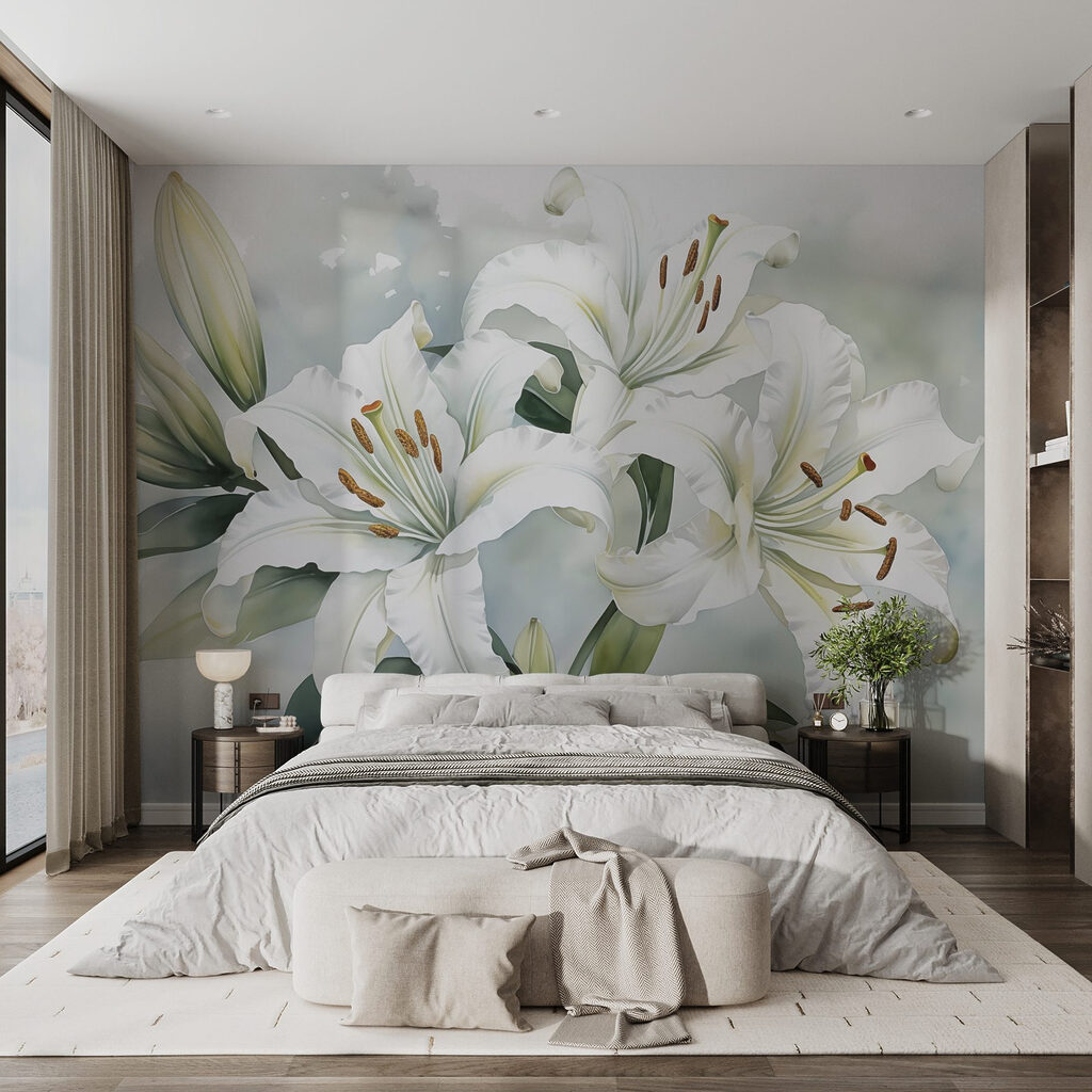 Delicate lilies in soft hues Delicate lilies in soft hues