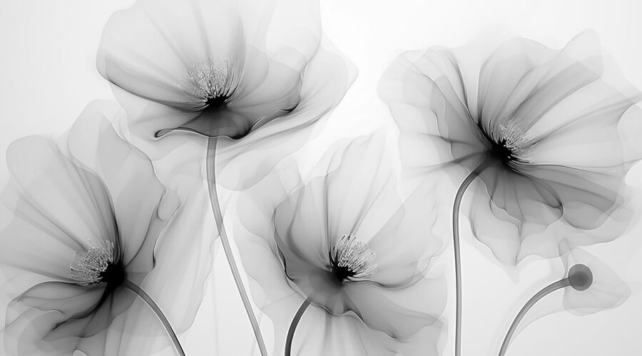 Group of flowers with white petals Group of flowers with white petals