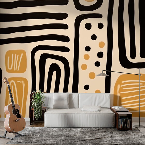 Wall murals Artistic patterns in warm tones (SKU: w02700) Wall murals Wall murals Artistic patterns in warm tones (SKU: w02700)