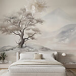 Wall murals Tree in the desert