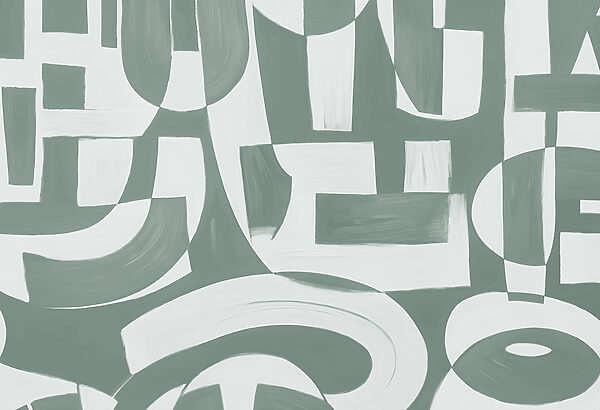 White and gray art White and gray art