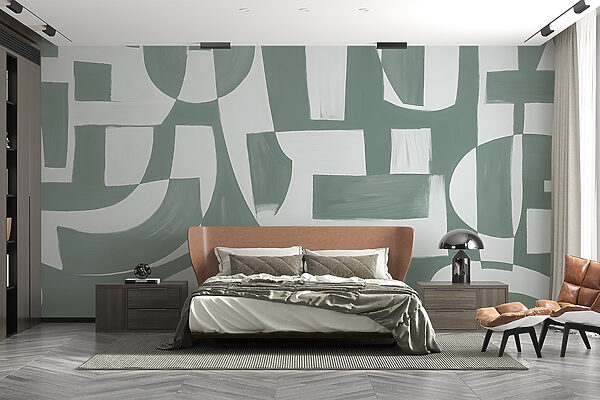 White and gray art White and gray art