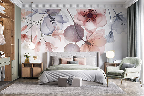 Delicate floral design with soft hues Delicate floral design with soft hues