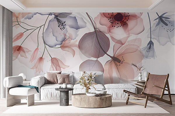 Delicate floral design with soft hues Delicate floral design with soft hues