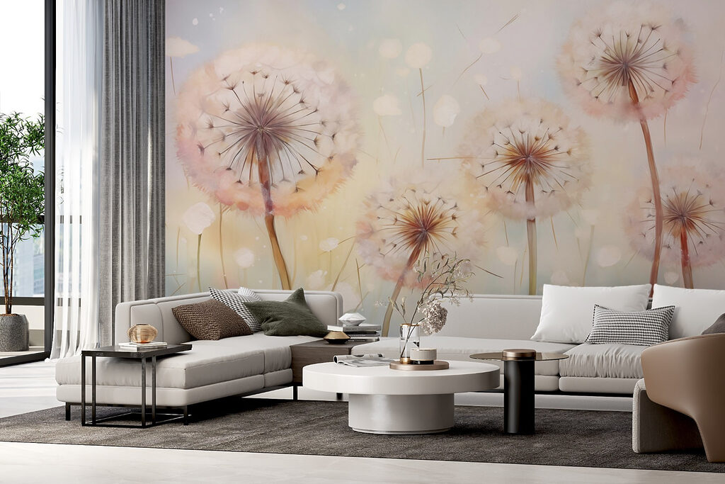 Painting of dandelions Painting of dandelions