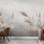 Wall mural Gentle breeze through tall grass
