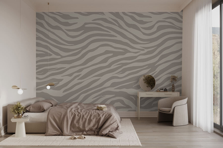 Textured wave pattern in neutral tones