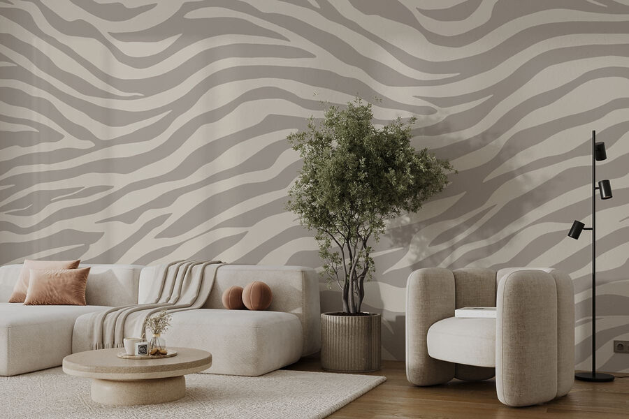 Textured wave pattern in neutral tones