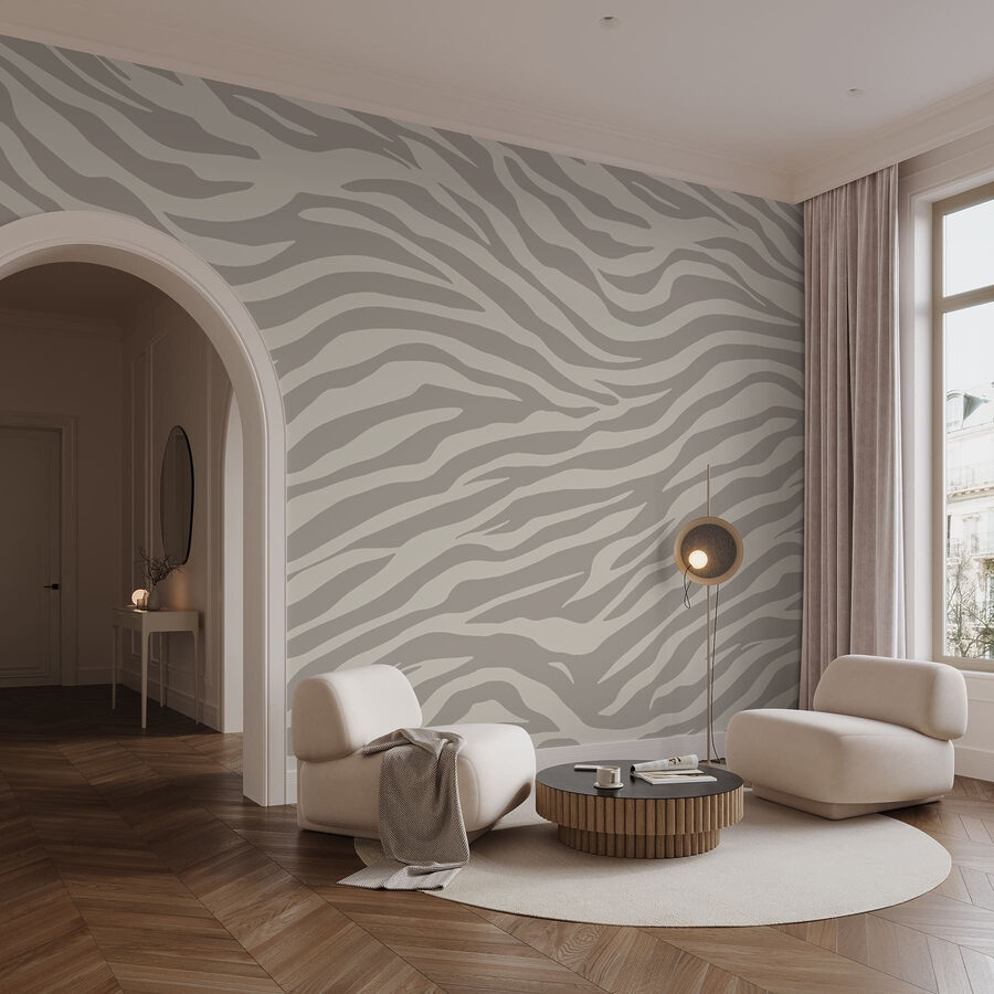 Textured wave pattern in neutral tones