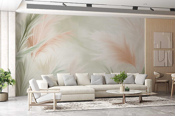Soft pastel foliage in gentle hues Soft pastel foliage in gentle hues
