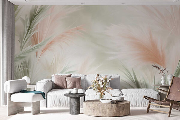 Soft pastel foliage in gentle hues Soft pastel foliage in gentle hues