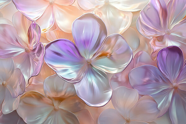 Group of flowers on a surface Group of flowers on a surface