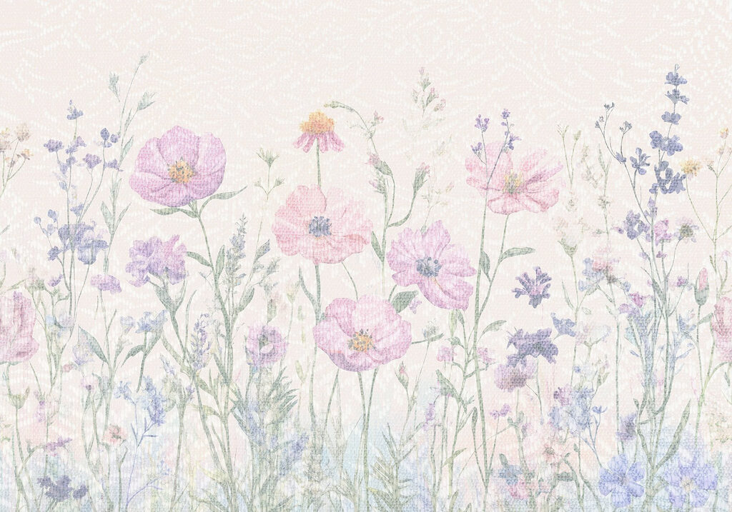 Delicate blooms in soft pastel hues Delicate blooms in soft pastel hues