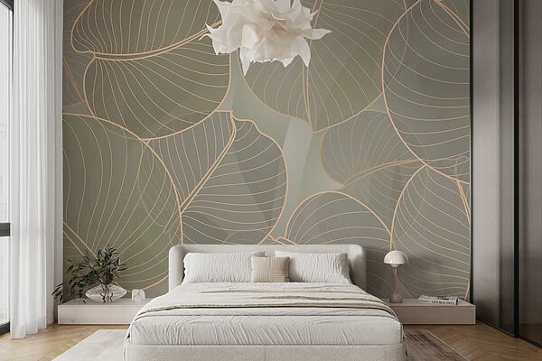 Soft leaves in soothing colors Soft leaves in soothing colors