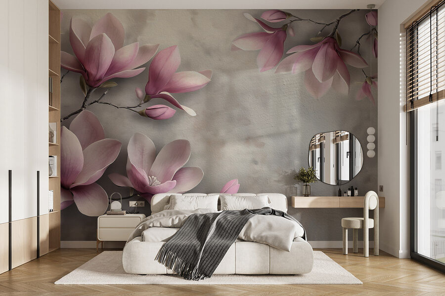 Delicate blossoms in soft hues