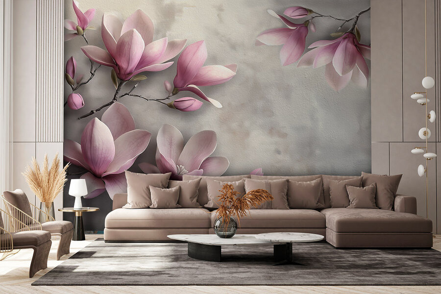 Delicate blossoms in soft hues