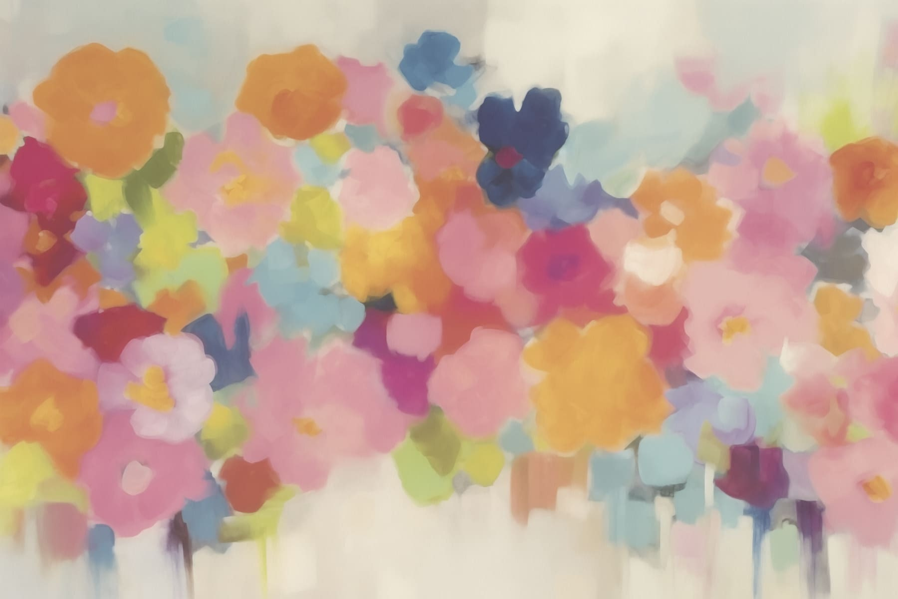 Group of colorful flowers