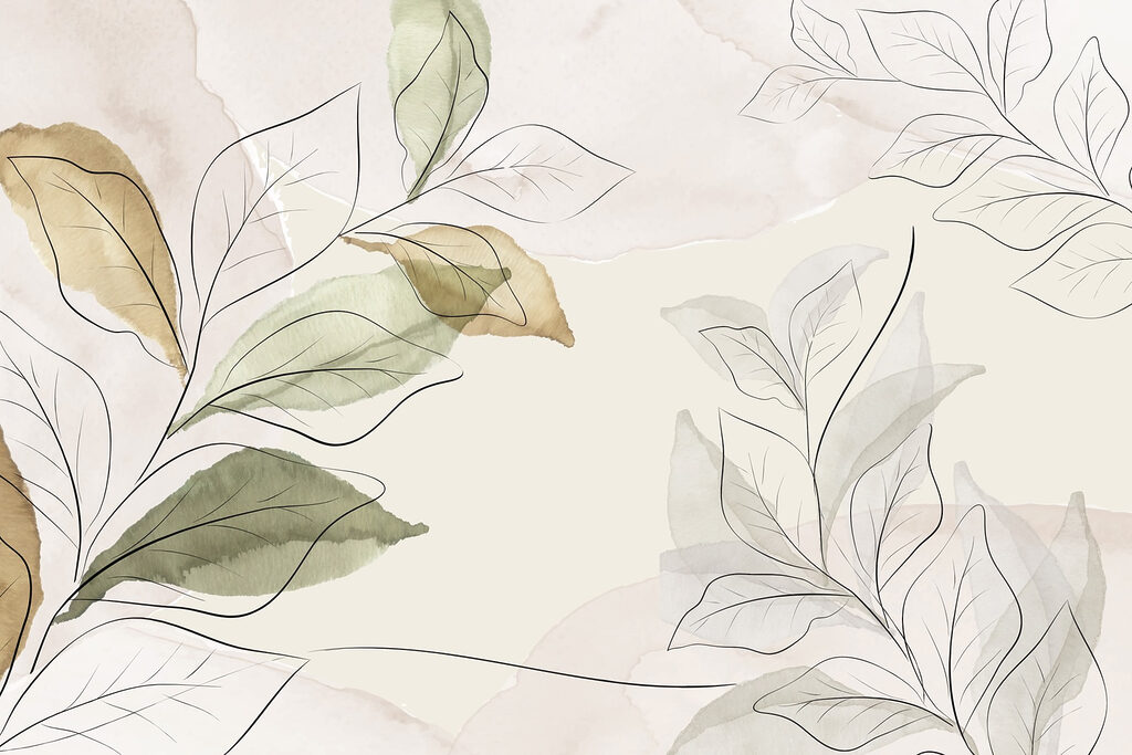 Elegant botanical design in soft hues Elegant botanical design in soft hues