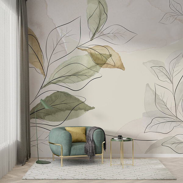 Elegant botanical design in soft hues Elegant botanical design in soft hues