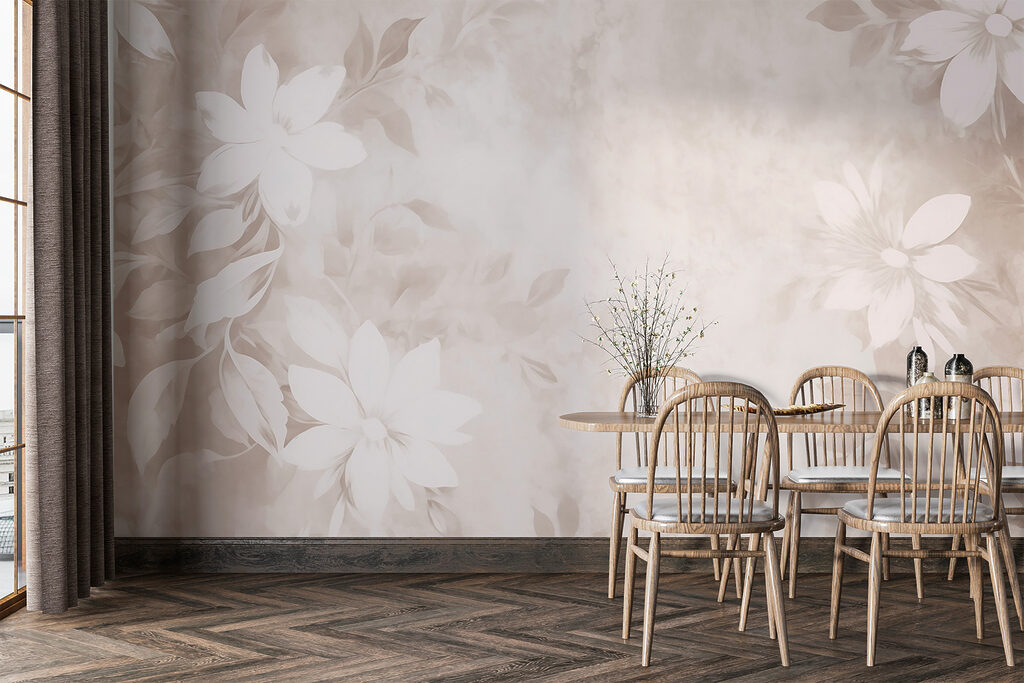 White and gray floral pattern White and gray floral pattern