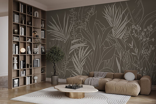 Drawing of plants and leaves Drawing of plants and leaves