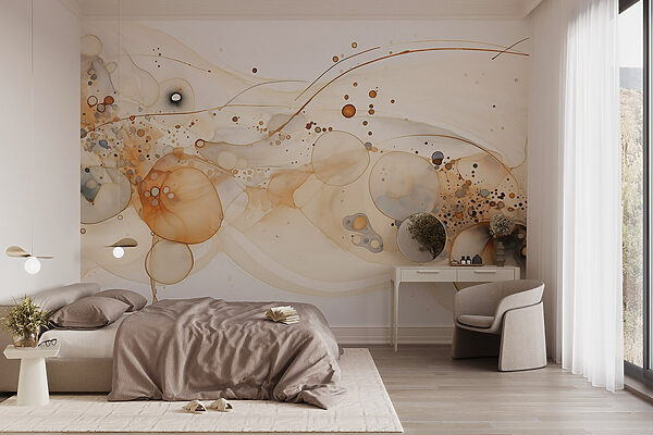 Fluid art with earthy tones Fluid art with earthy tones