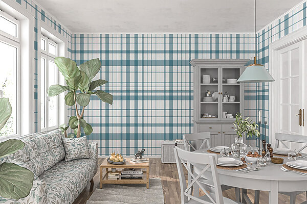 Blue and white plaid Blue and white plaid