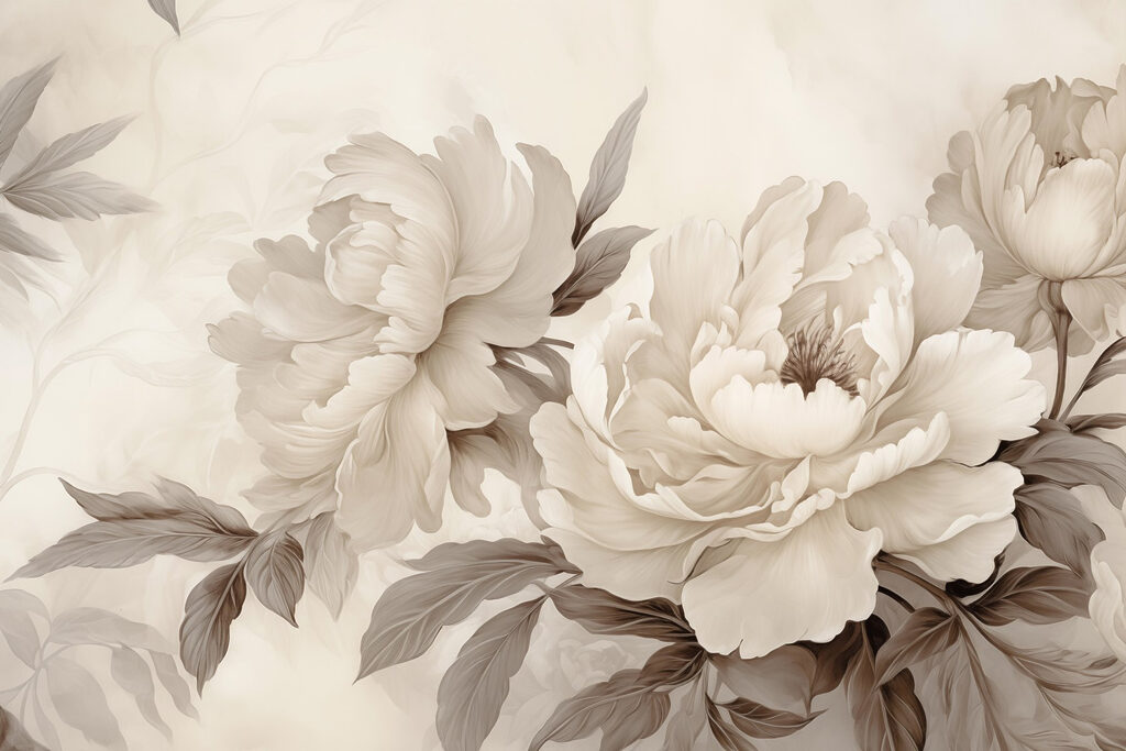 Delicate blooms in soft hues