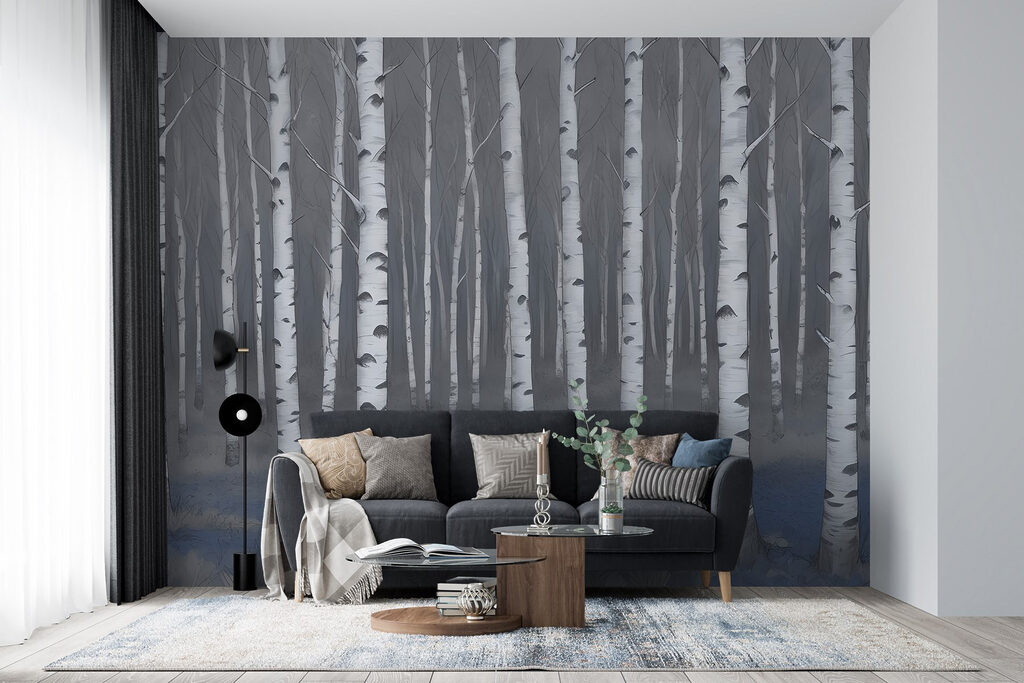 Group of trees in a forest