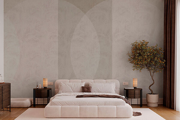 White and gray background with a white circle White and gray background with a white circle