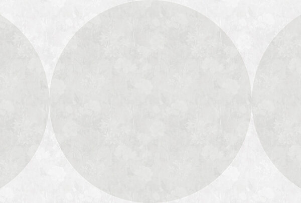 White circle with flowers on it White circle with flowers on it