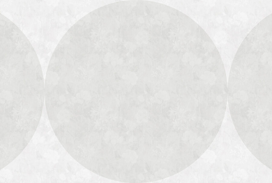 White circle with flowers on it