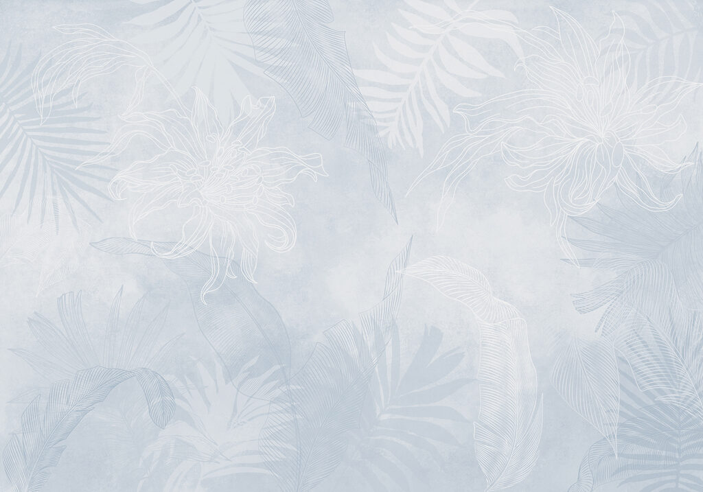 White and blue floral pattern White and blue floral pattern